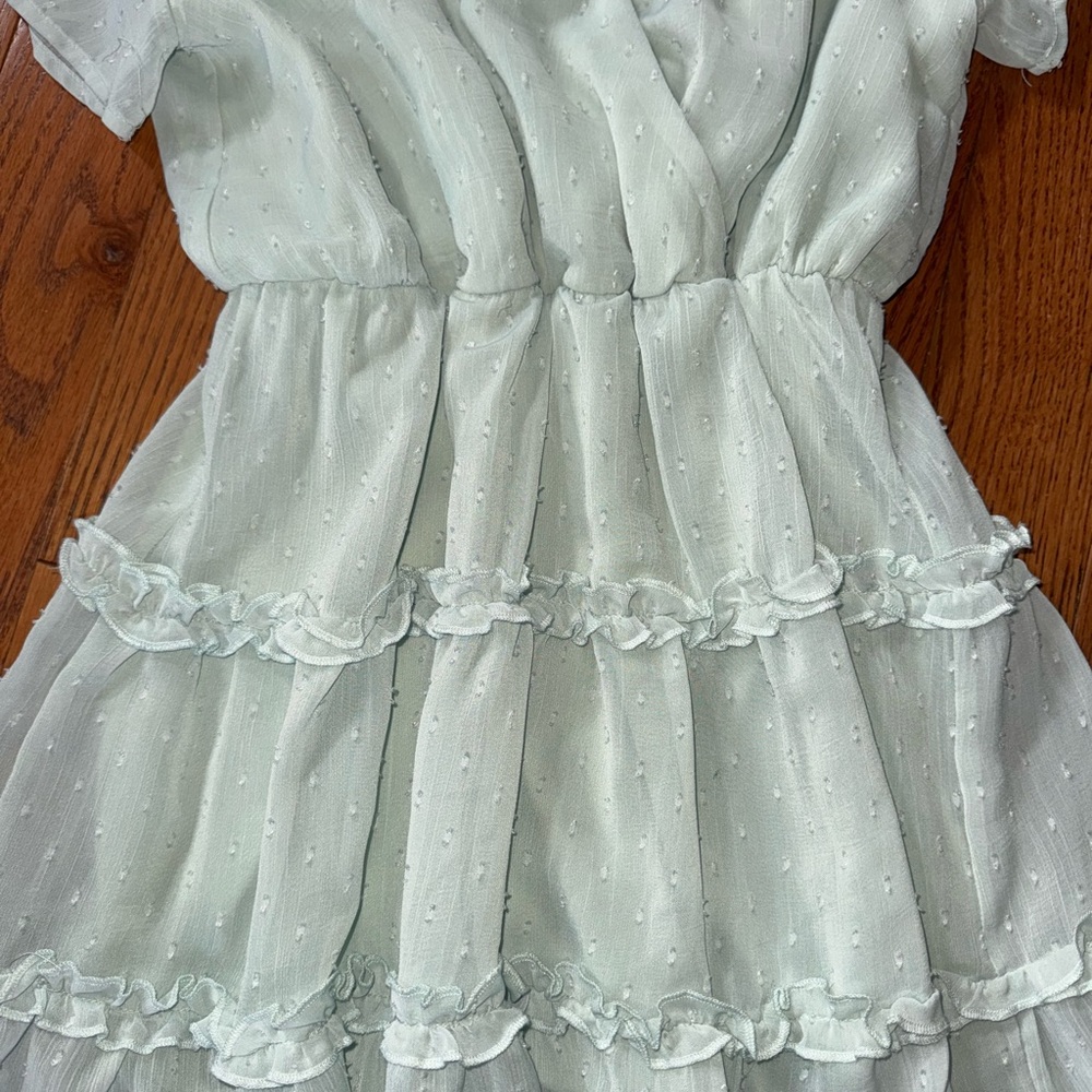 Altar’d State Light Green Ruffled Dress - Picture 5 of 8